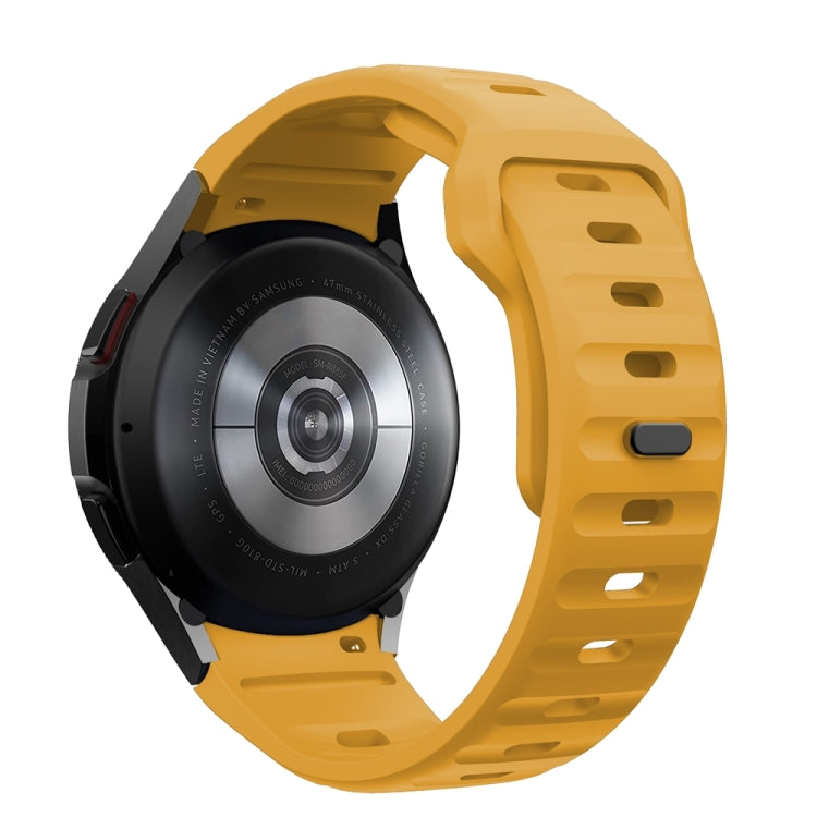 For Samsung Galaxy Watch 7 / 6 / 5 / 4 Wave Texture Reverse Buckle Silicone Watch Band