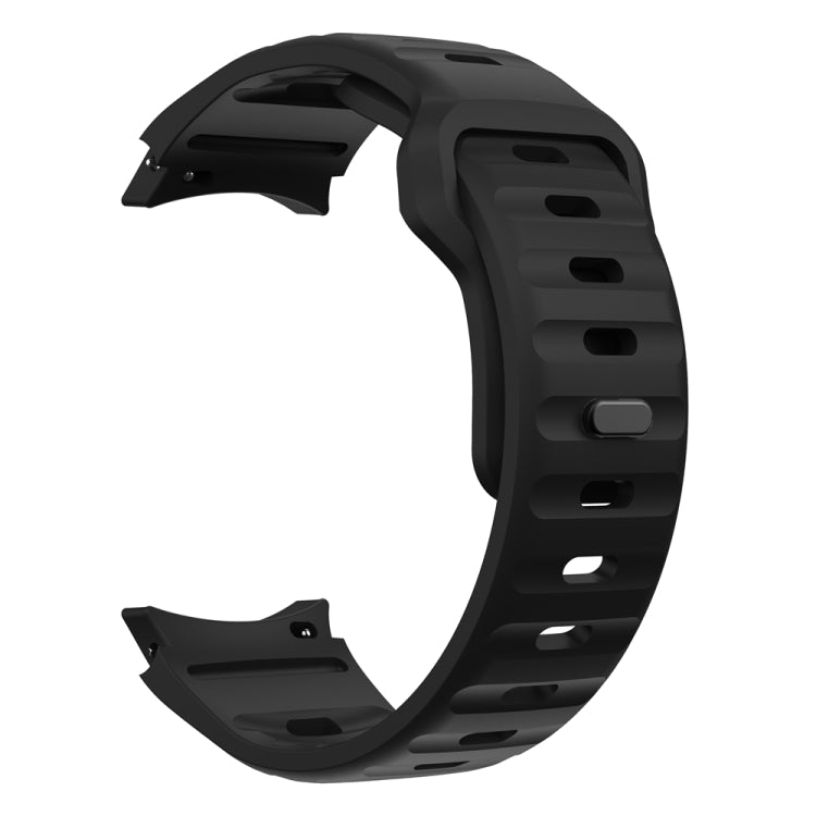 For Samsung Galaxy Watch 7 / 6 / 5 / 4 Wave Texture Reverse Buckle Silicone Watch Band