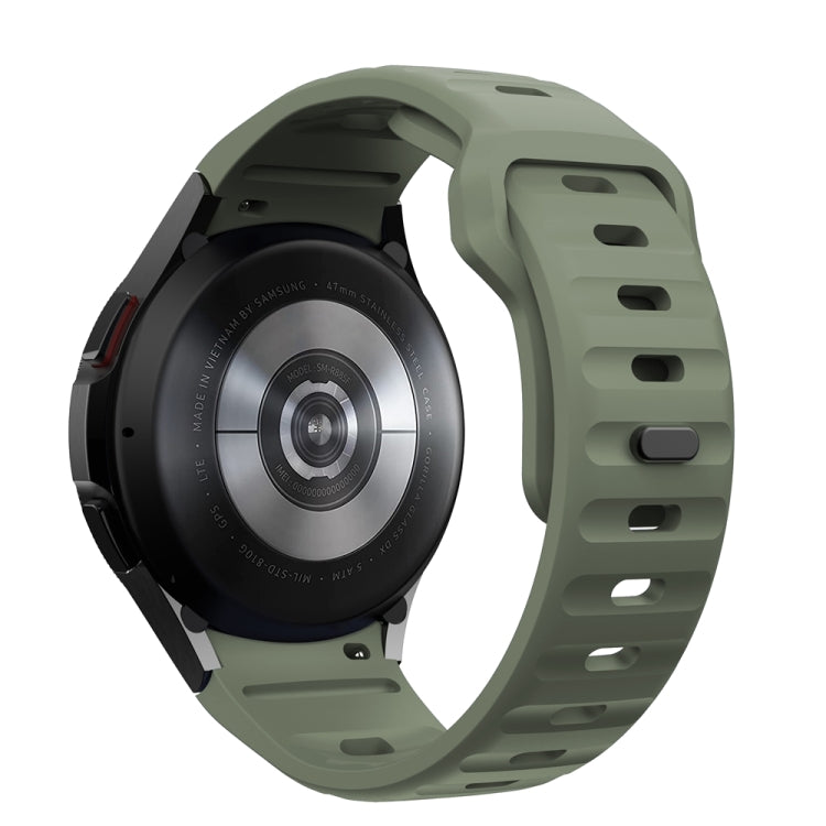 For Samsung Galaxy Watch 7 / 6 / 5 / 4 Wave Texture Reverse Buckle Silicone Watch Band