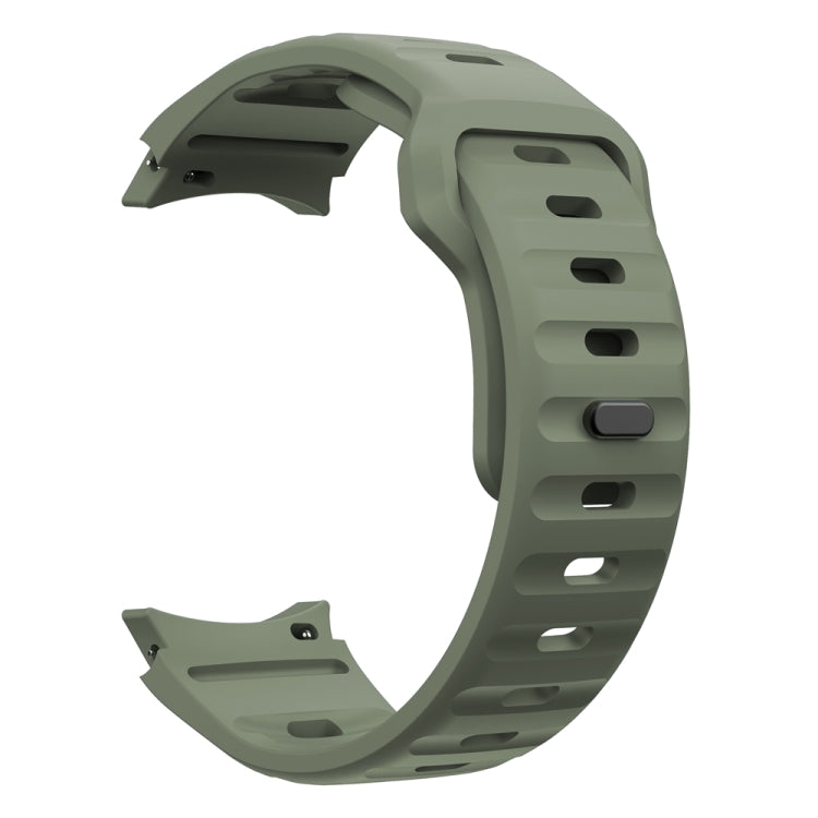 For Samsung Galaxy Watch 7 / 6 / 5 / 4 Wave Texture Reverse Buckle Silicone Watch Band