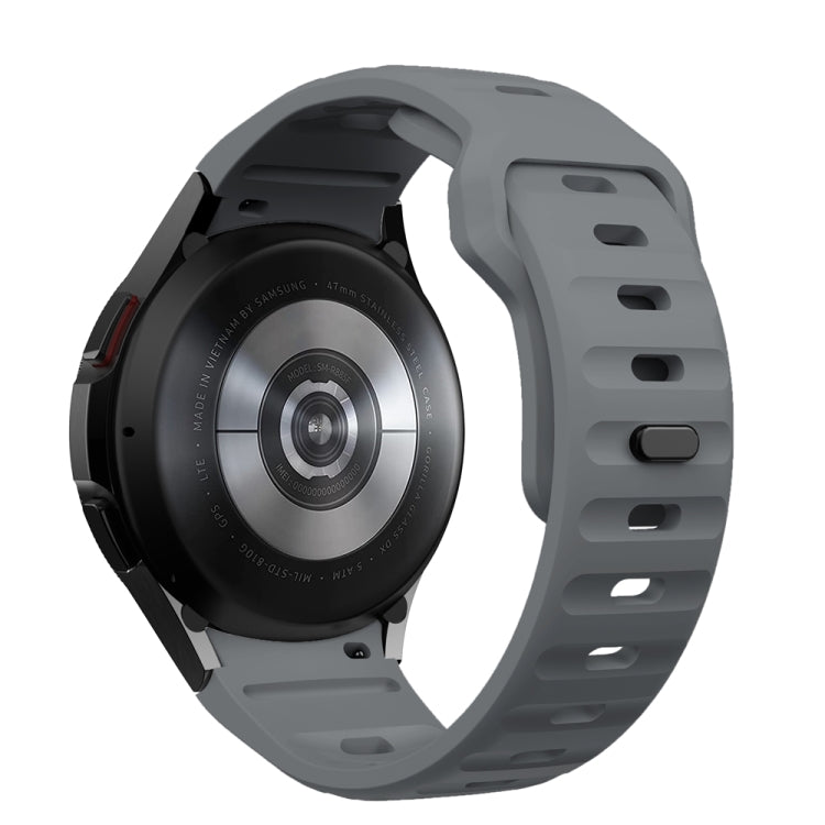 For Samsung Galaxy Watch 7 / 6 / 5 / 4 Wave Texture Reverse Buckle Silicone Watch Band