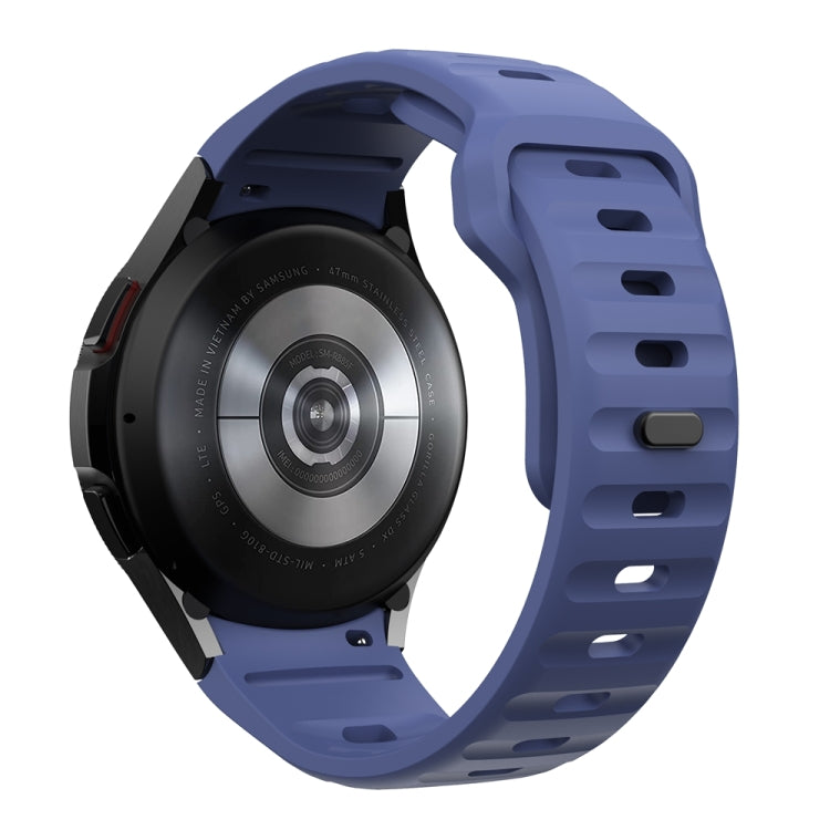 For Samsung Galaxy Watch 7 / 6 / 5 / 4 Wave Texture Reverse Buckle Silicone Watch Band