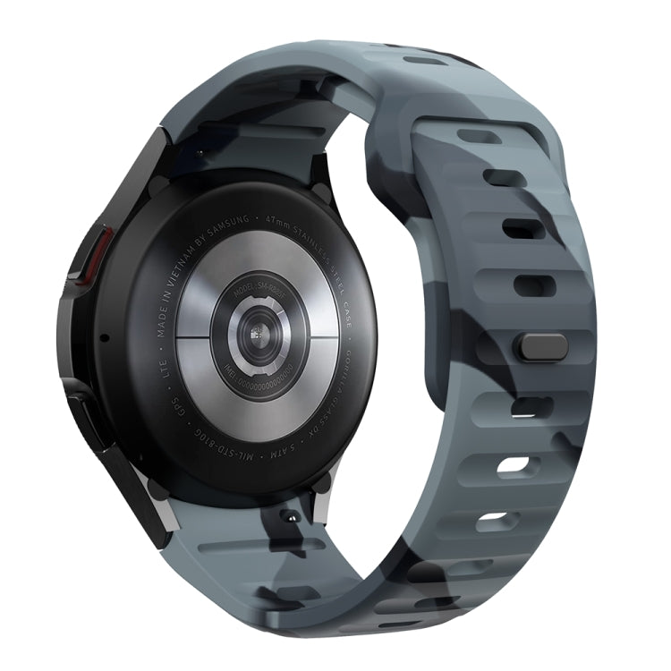 For Samsung Galaxy Watch 7 / 6 / 5 / 4 Wave Texture Reverse Buckle Silicone Watch Band
