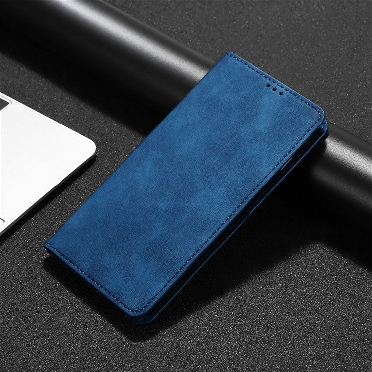 For iPhone 16 Skin Feel Magnetic Leather Phone Case