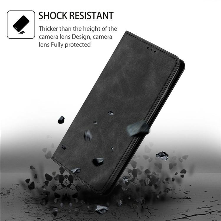For iPhone 17 Skin Feel Magnetic Leather Phone Case