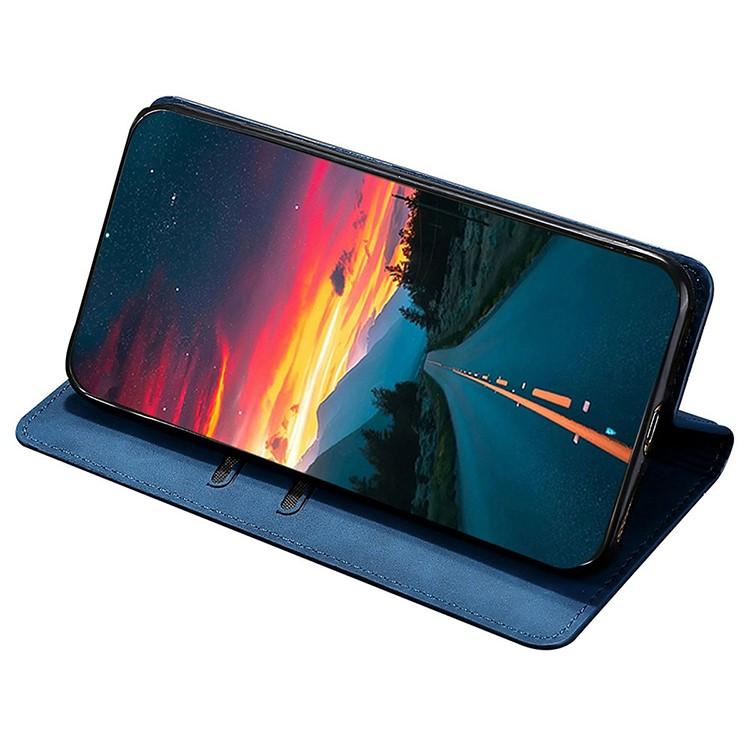 For iPhone Air Skin Feel Magnetic Leather Phone Case