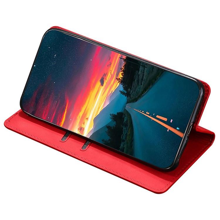 For iPhone Air Skin Feel Magnetic Leather Phone Case