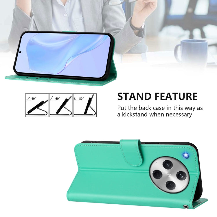 For OPPO Find X8 Skin Feel Solid Color Leather Phone Case with Lanyard