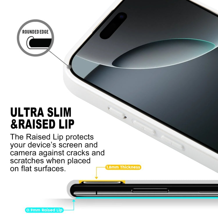 For iPhone 16 Pro Max GEBEI Plain Leather TPU Hybrid PU Phone Case