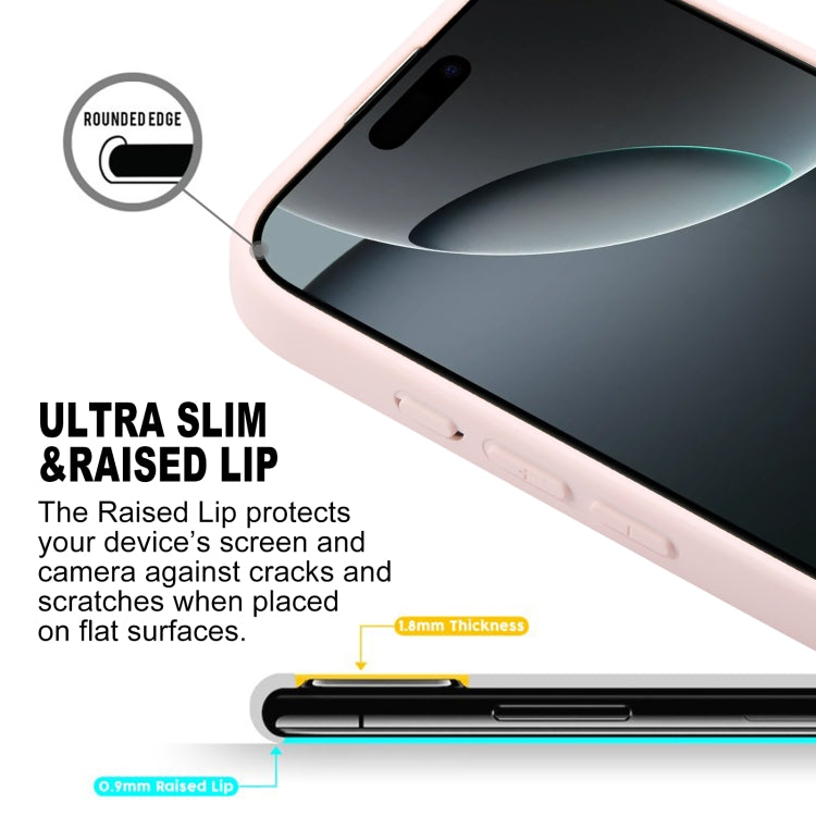 For iPhone 16 Pro GEBEI Plain Leather TPU Hybrid PU Phone Case