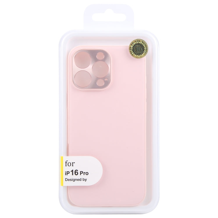For iPhone 16 Pro GEBEI Plain Leather TPU Hybrid PU Phone Case