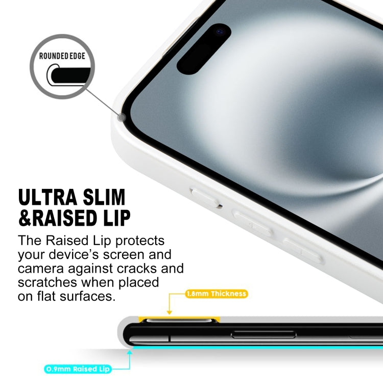 For iPhone 16 Plus GEBEI Plain Leather TPU Hybrid PU Phone Case