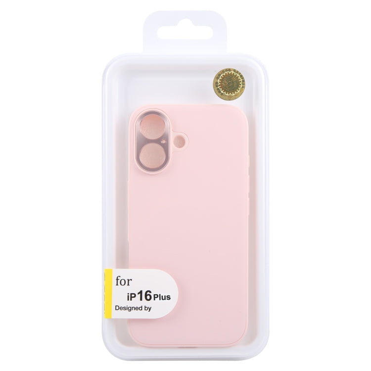For iPhone 16 Plus GEBEI Plain Leather TPU Hybrid PU Phone Case