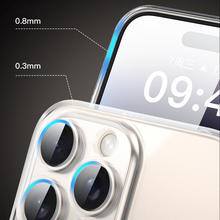 For iPhone 16 Plus TOTU PC-1 Soft Series Precision Lens Holes TPU Phone Case - Transparent
