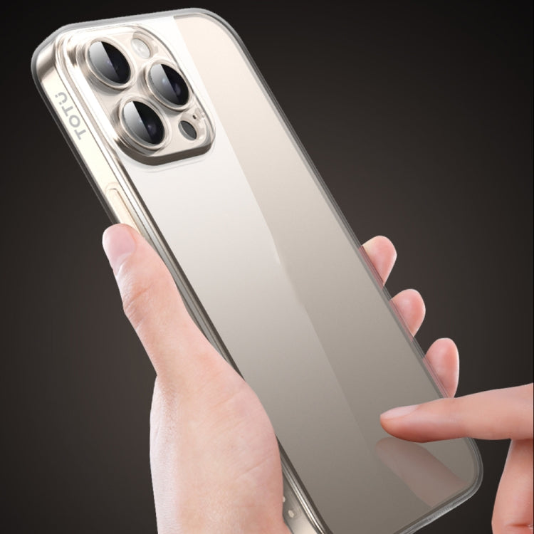 For iPhone 16 Plus TOTU PC-1 Soft Series Precision Lens Holes TPU Phone Case - Transparent