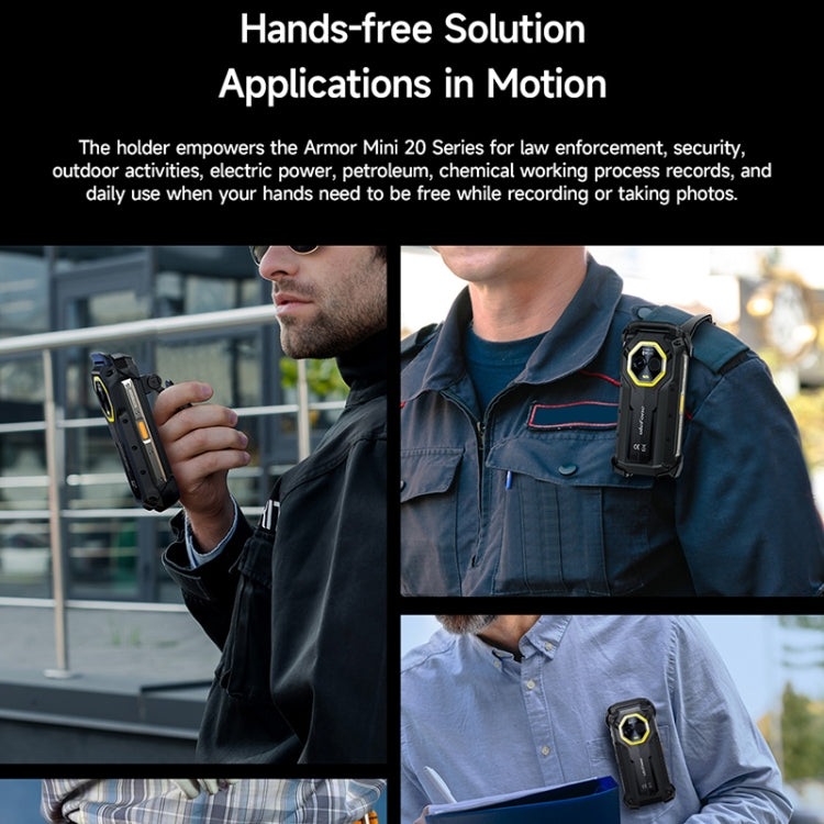 For Ulefone Armor mini 20T Pro / 20 Pro Ulefone Back Clip Phone Case - Black