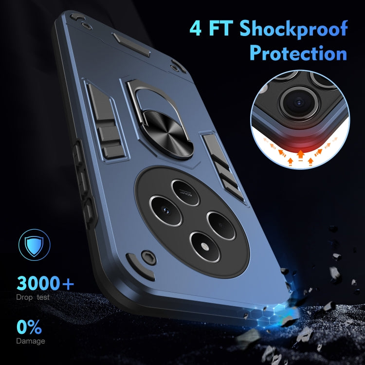 For Redmi 14C 4G Shockproof Metal Ring Holder Phone Case