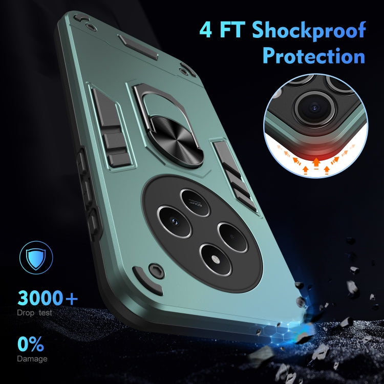 For Redmi 14C 4G Shockproof Metal Ring Holder Phone Case