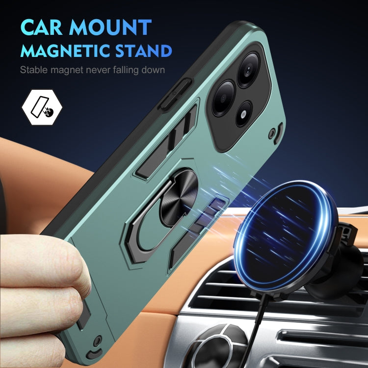 For Redmi Note 14 5G Shockproof Metal Ring Holder Phone Case