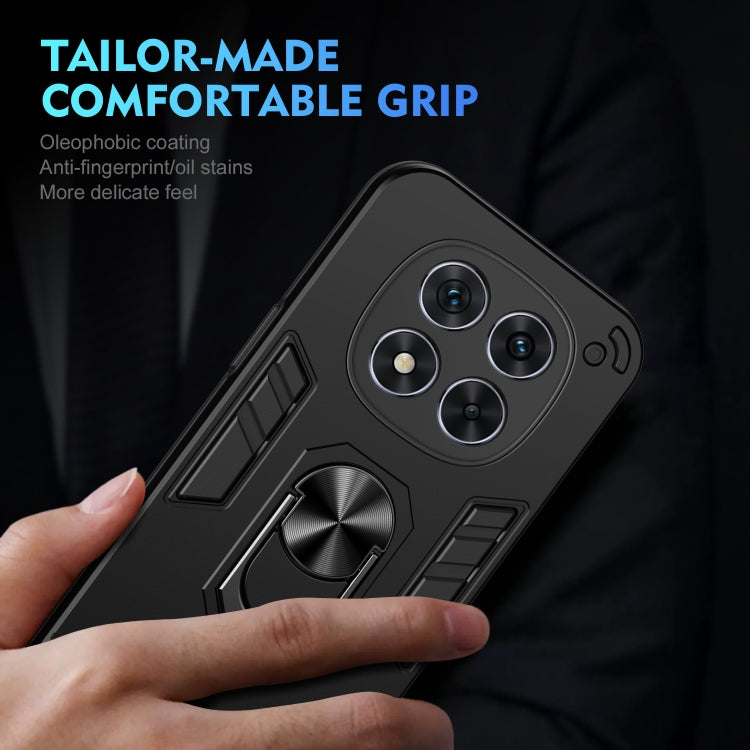 For Redmi Note 14 Pro 5G Shockproof Metal Ring Holder Phone Case