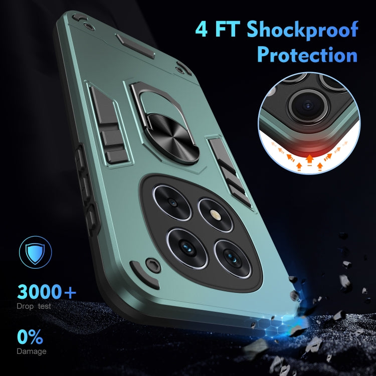 For Redmi Note 14 Pro 5G Shockproof Metal Ring Holder Phone Case