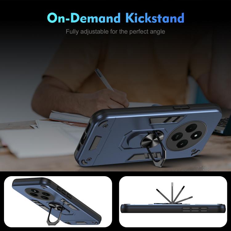 For Redmi A4 5G Shockproof Metal Ring Holder Phone Case