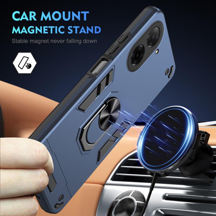 For Xiaomi Poco C71 / Redmi A5 4G 171.7mm Shockproof Metal Ring Holder Phone Case