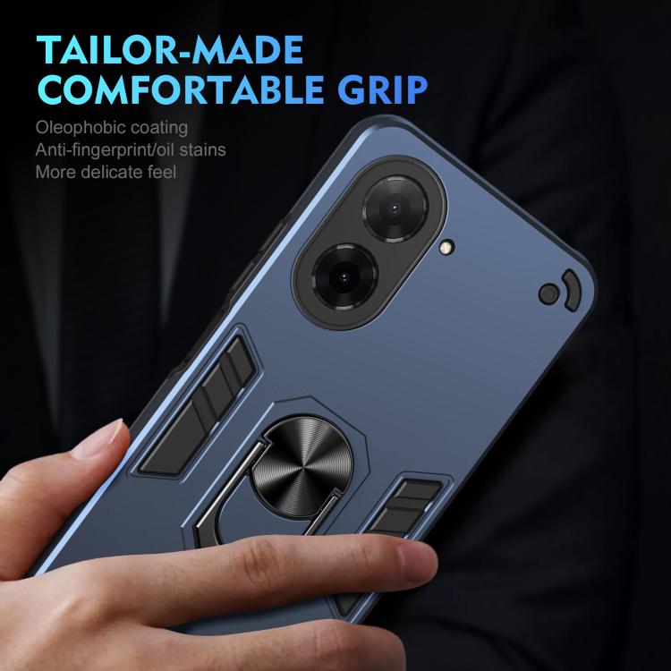 For Xiaomi Poco C71 / Redmi A5 4G 171.7mm Shockproof Metal Ring Holder Phone Case