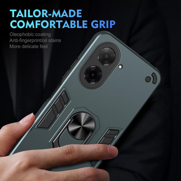 For Xiaomi Poco C71 / Redmi A5 4G 171.7mm Shockproof Metal Ring Holder Phone Case