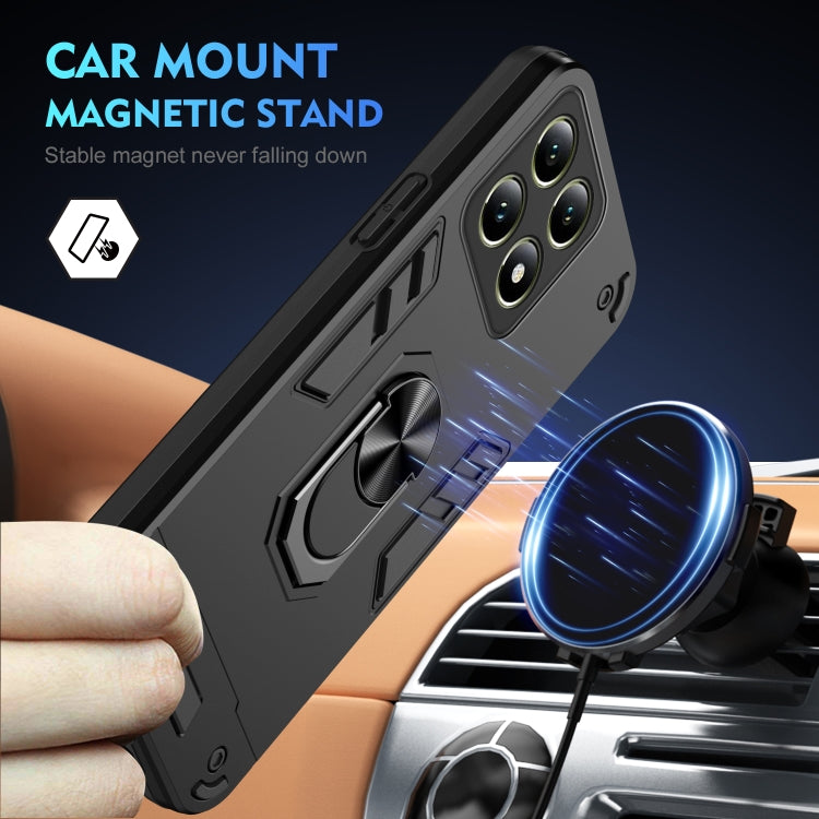 For Xiaomi 14T Shockproof Metal Ring Holder Phone Case