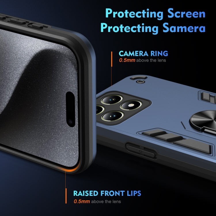 For Xiaomi 14T Shockproof Metal Ring Holder Phone Case