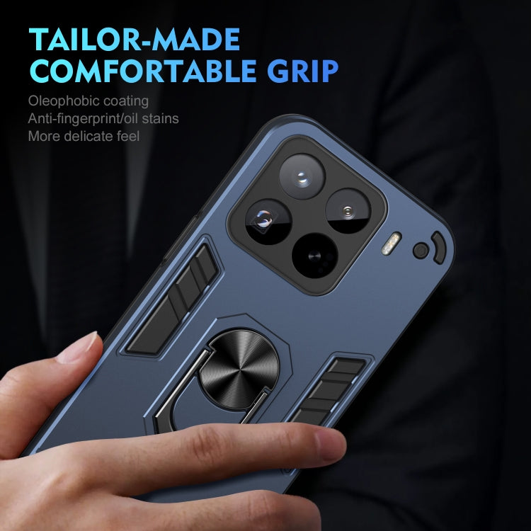 For Xiaomi 15 Pro Shockproof Metal Ring Holder Phone Case