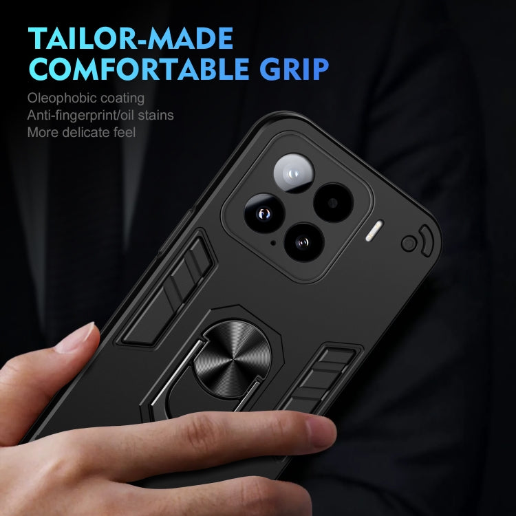 For Xiaomi 15 Shockproof Metal Ring Holder Phone Case