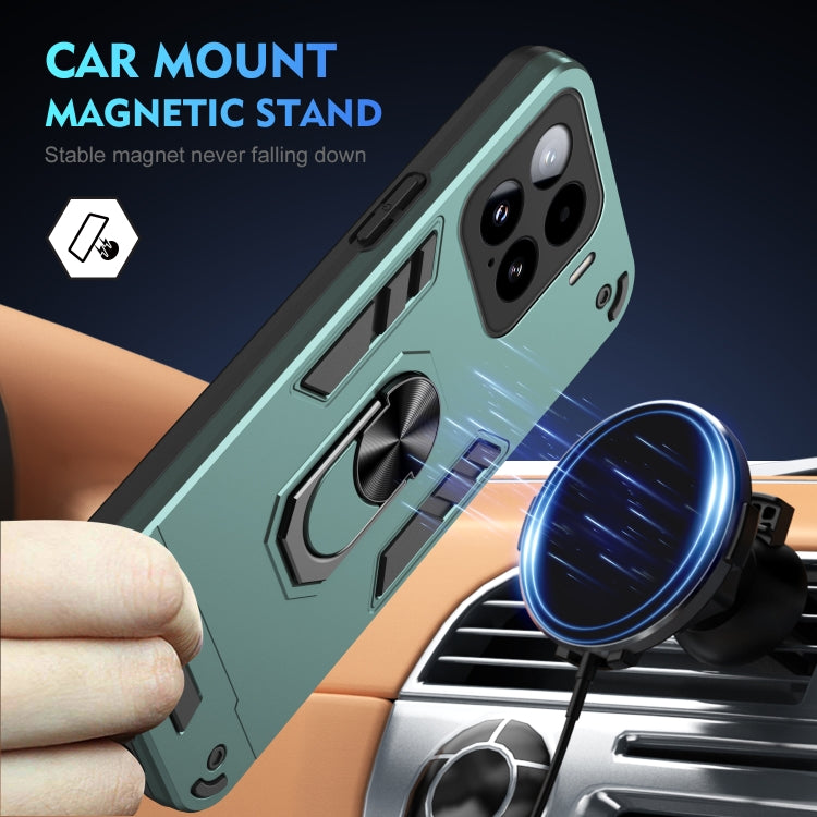 For Xiaomi 15 Shockproof Metal Ring Holder Phone Case