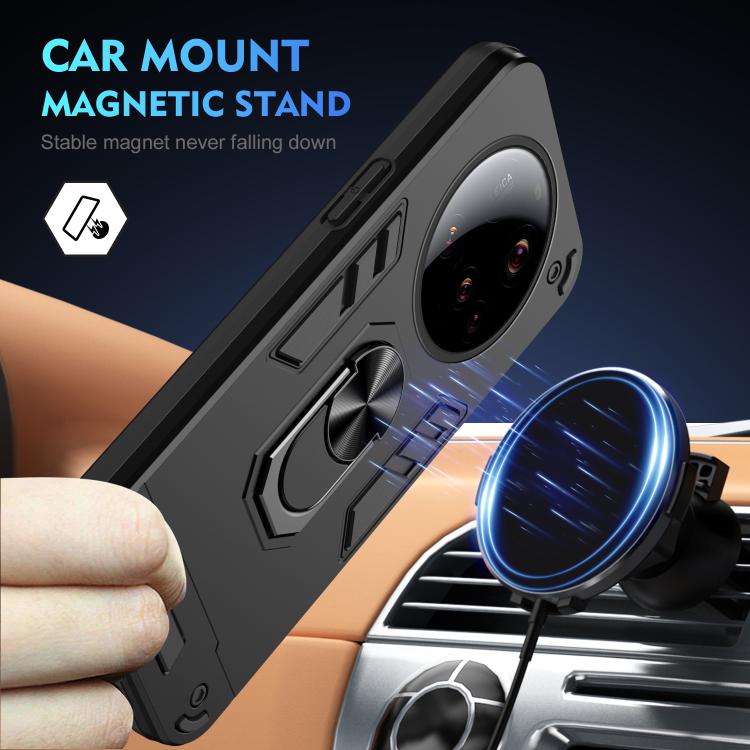 For Xiaomi 15 Ultra Shockproof Metal Ring Holder Phone Case