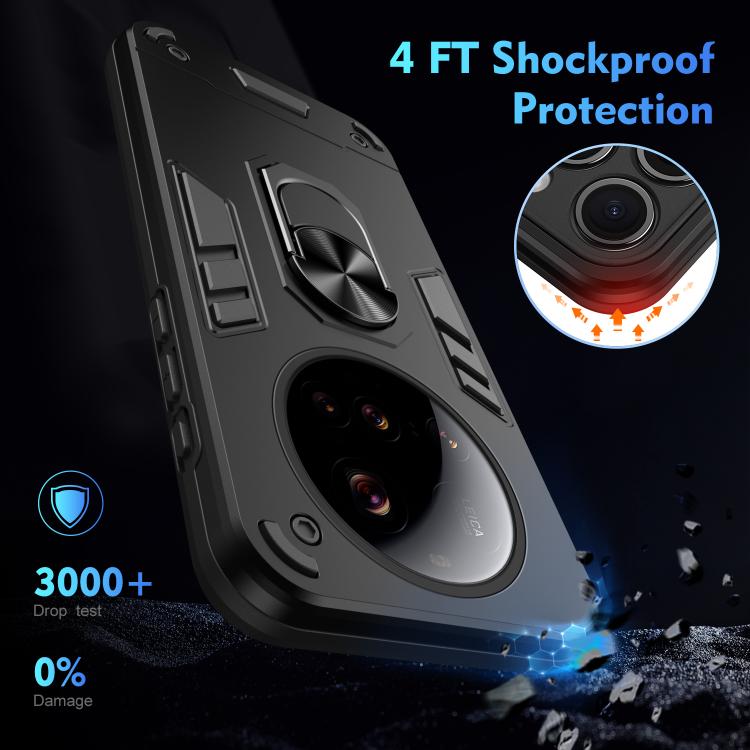 For Xiaomi 15 Ultra Shockproof Metal Ring Holder Phone Case