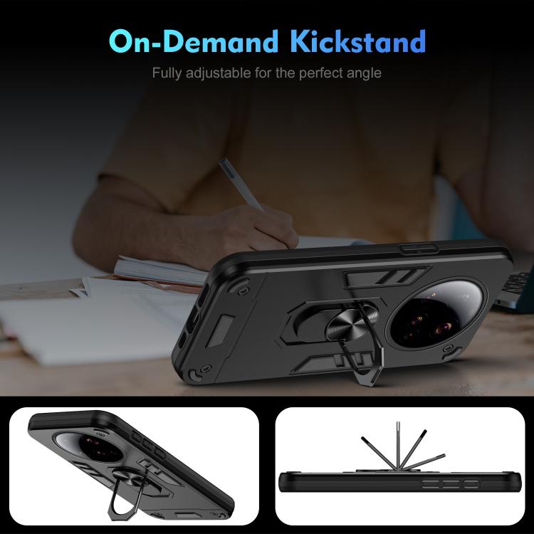 For Xiaomi 15 Ultra Shockproof Metal Ring Holder Phone Case