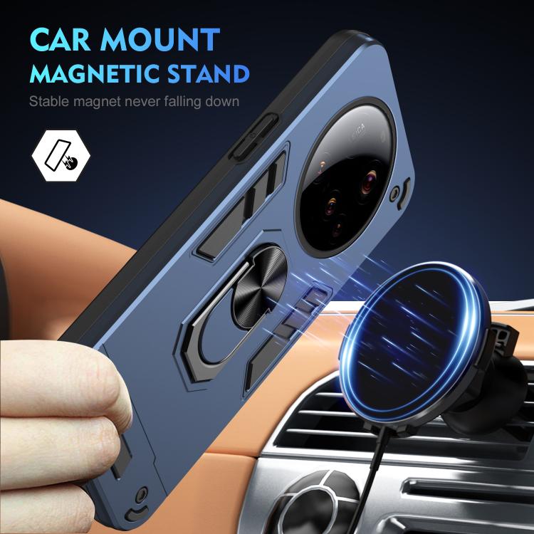 For Xiaomi 15 Ultra Shockproof Metal Ring Holder Phone Case