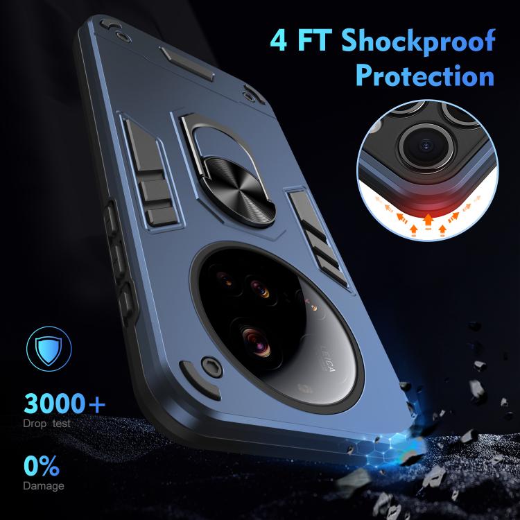 For Xiaomi 15 Ultra Shockproof Metal Ring Holder Phone Case