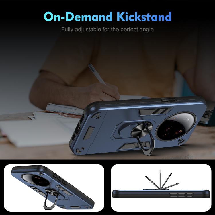 For Xiaomi 15 Ultra Shockproof Metal Ring Holder Phone Case
