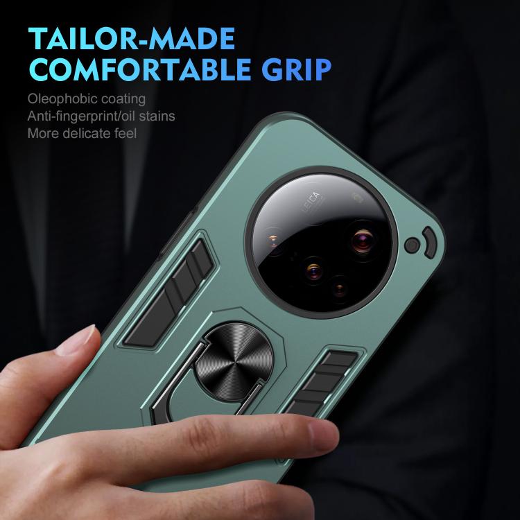 For Xiaomi 15 Ultra Shockproof Metal Ring Holder Phone Case