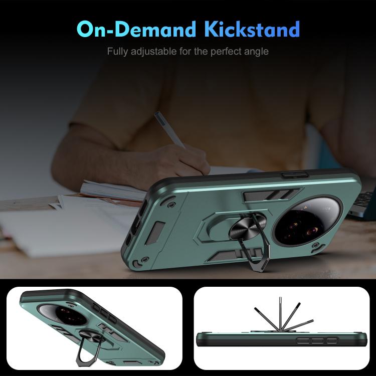 For Xiaomi 15 Ultra Shockproof Metal Ring Holder Phone Case