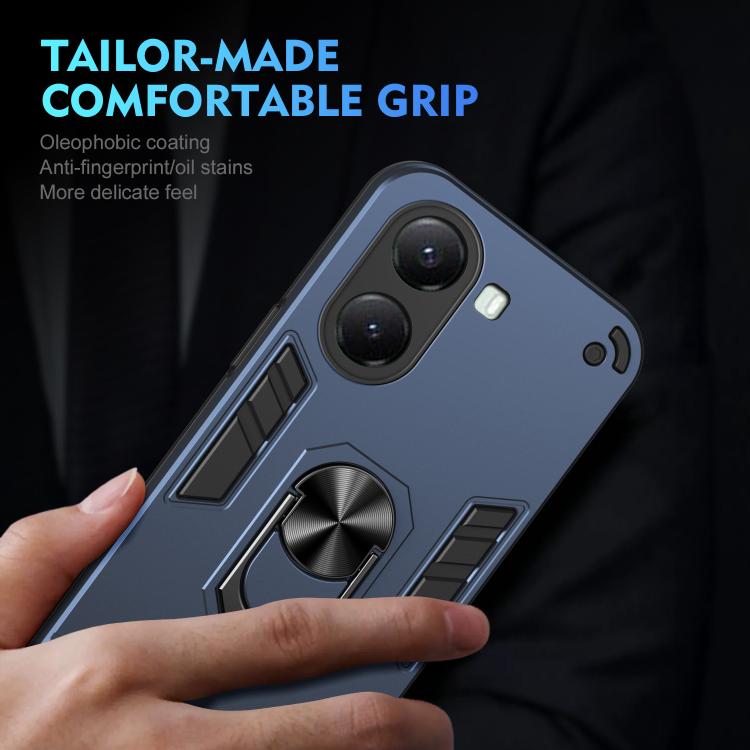 For Xiaomi Poco X7 Pro Shockproof Metal Ring Holder Phone Case