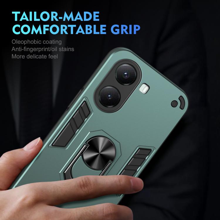 For Xiaomi Poco X7 Pro Shockproof Metal Ring Holder Phone Case