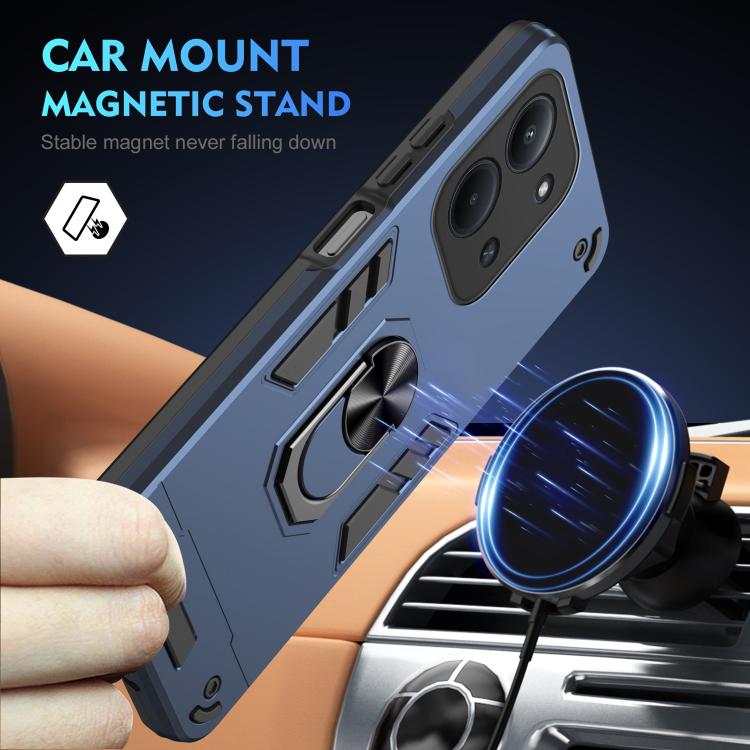 For Redmi 15C 5G / 4G Global 171mm / Poco C85 4G Shockproof Metal Ring Holder Phone Case
