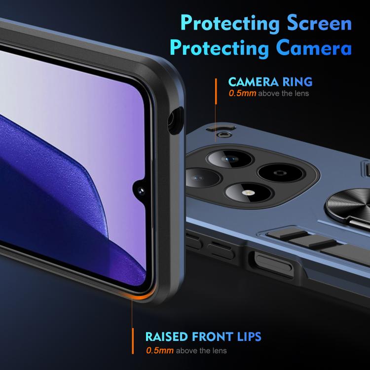 For Redmi Note 15 Pro 5G Global 163.6mm Shockproof Metal Ring Holder Phone Case