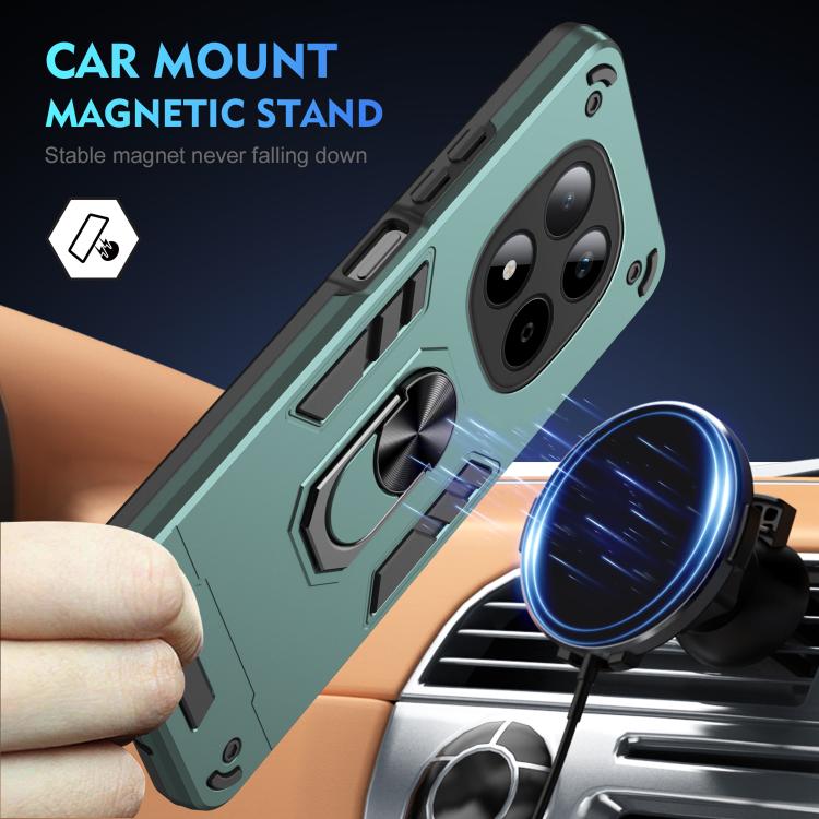For Redmi Note 15 Pro 5G Global 163.6mm Shockproof Metal Ring Holder Phone Case