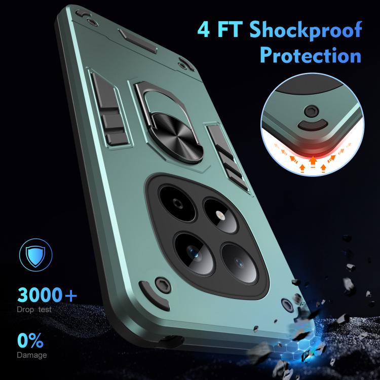 For Redmi Note 15 Pro 5G Global 163.6mm Shockproof Metal Ring Holder Phone Case
