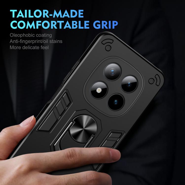 For Redmi Note 15 Pro+ 5G 163.3mm/Poco M8 Pro 5G Shockproof Metal Ring Holder Phone Case