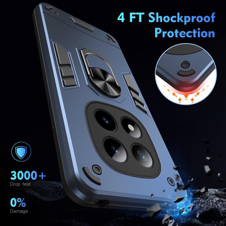 For Redmi Note 15 Pro+ 5G 163.3mm/Poco M8 Pro 5G Shockproof Metal Ring Holder Phone Case